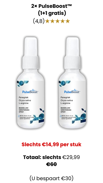 PulseBoost™ Algen-erectiespray | Stevige erecties binnen 1 minuut!