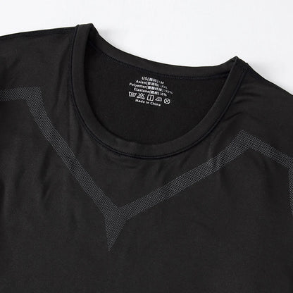 Tweedelige Heren Thermo Sportset – Strakke Fit, Lange Mouwen & Broek – Ideaal voor Herfst en Winter, Fitness, Hardlopen & Yoga